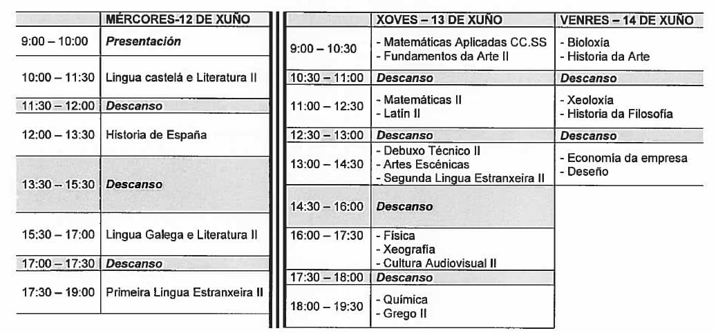 CALENDARIO DE EXÁMENES ABAU 2019 - Imagen 2